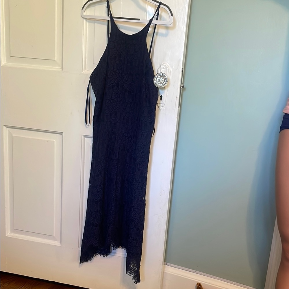 love, Fire Navy Lace Kids Dress
